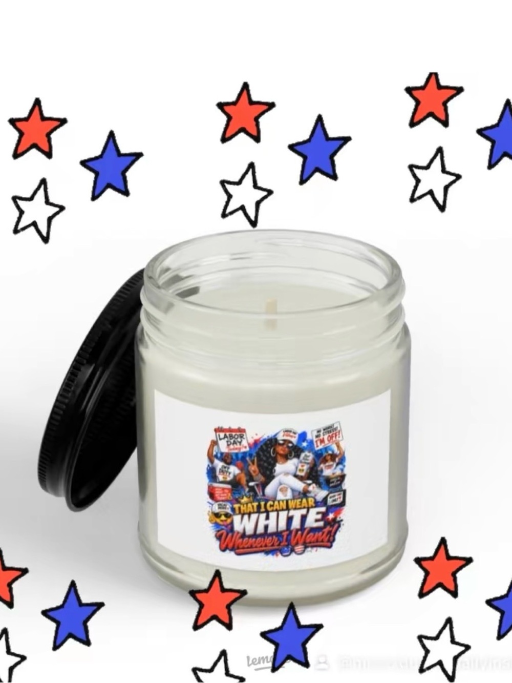 That I Can Wear White Whenever I Want Scented Candle - White